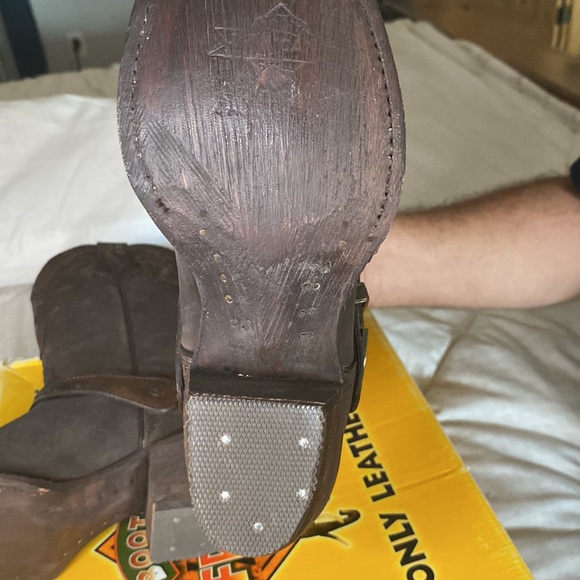 New pointed toe beautiful Cowboy boots women size 9.5 9 8.5 brown Western - Picture 6 of 13